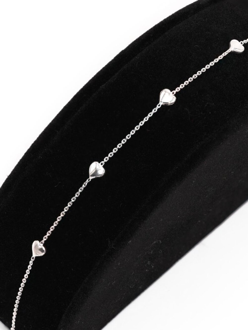 925 Sterling Silver Fancy Heart Bracelet